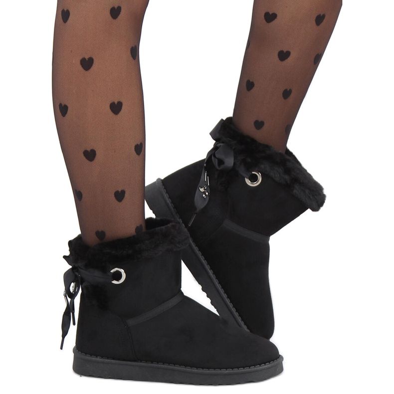 Emusy Silki Crne čizme za snijeg crno