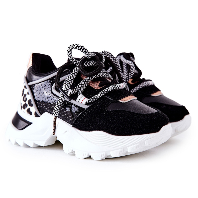 FR1 Dječje sportske cipele Tenisice crne Rommie crno raznobojna