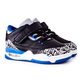 FR1 Dječje sportske cipele Crno i plavo laneno bijela crna plava