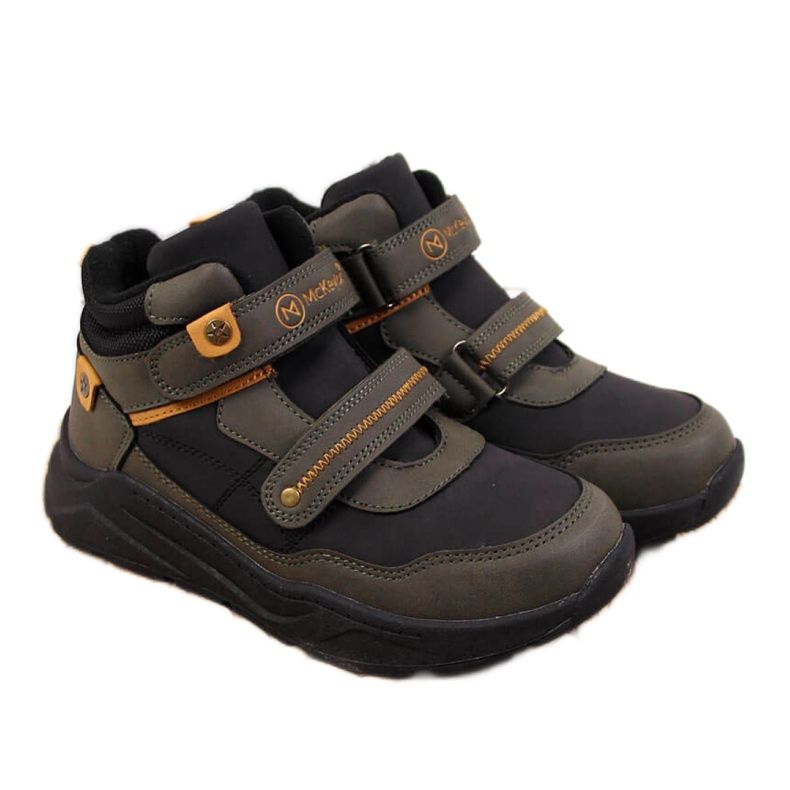 Čizme izolirane čičcima McKeylor Jr JAN59B kaki bijela zelena