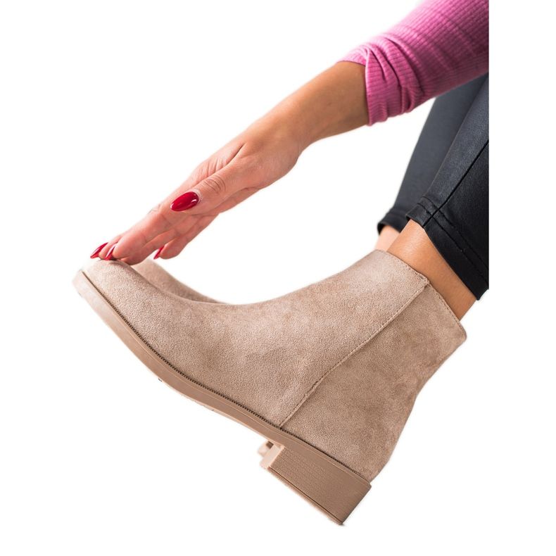 Mannika Klasične čizme od antilopa bež