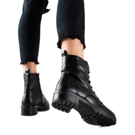 W. Potocki Čizme na vezanje s Potocki izolacijom crna