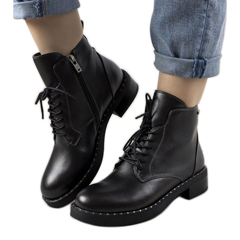 Grafitne ženske Cross Jeans čizme Marilina raznobojna