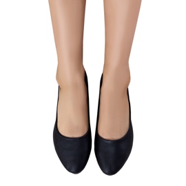 Crne balerine od eko-antilopa iz Silme crna