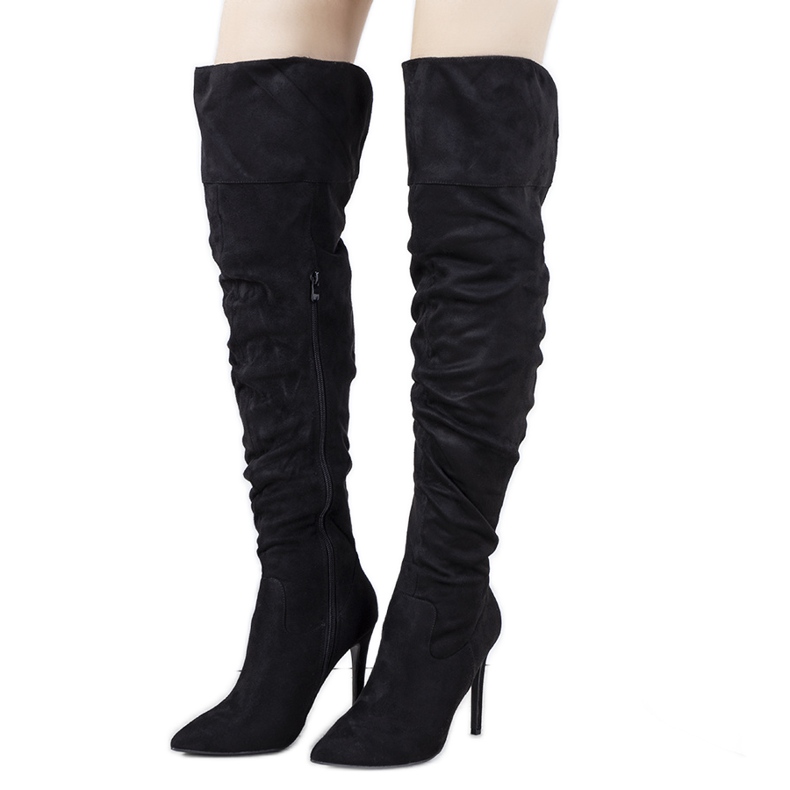 Crne čizme do butina iz Armenta crno