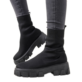 Crne čizme na debelom potplatu Randy crna