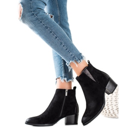 W. Potocki Ležerne crne čarape Potocki crna