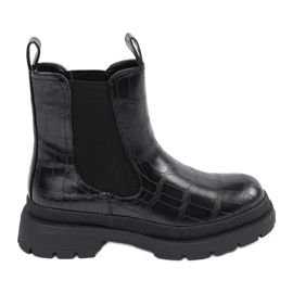 Crne čizme Chelsea s eko kožom crna