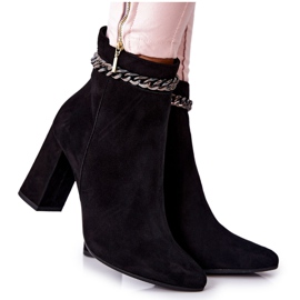 Kožne čizme Laura Messi crna 2203