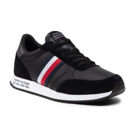 Cipele Tommy Hilfiger Runner Lo Leather Mix M FM0FM03736 Bds crna