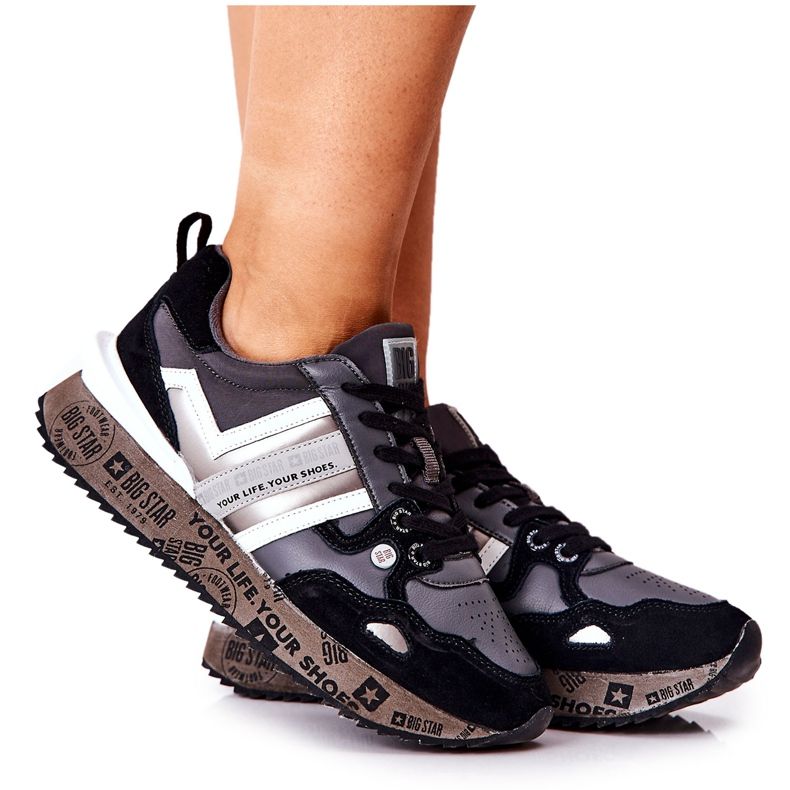 Ženske sportske cipele Big Star II274300 Crna crno