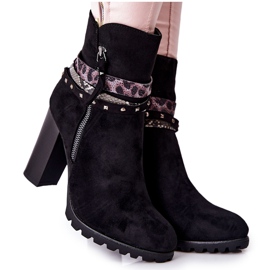 PG1 Antilop čizme na visokom stupu crne besis crna