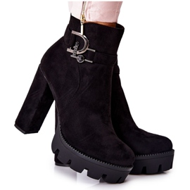 Antilop čizme na visokim petama Crna Dianne crno