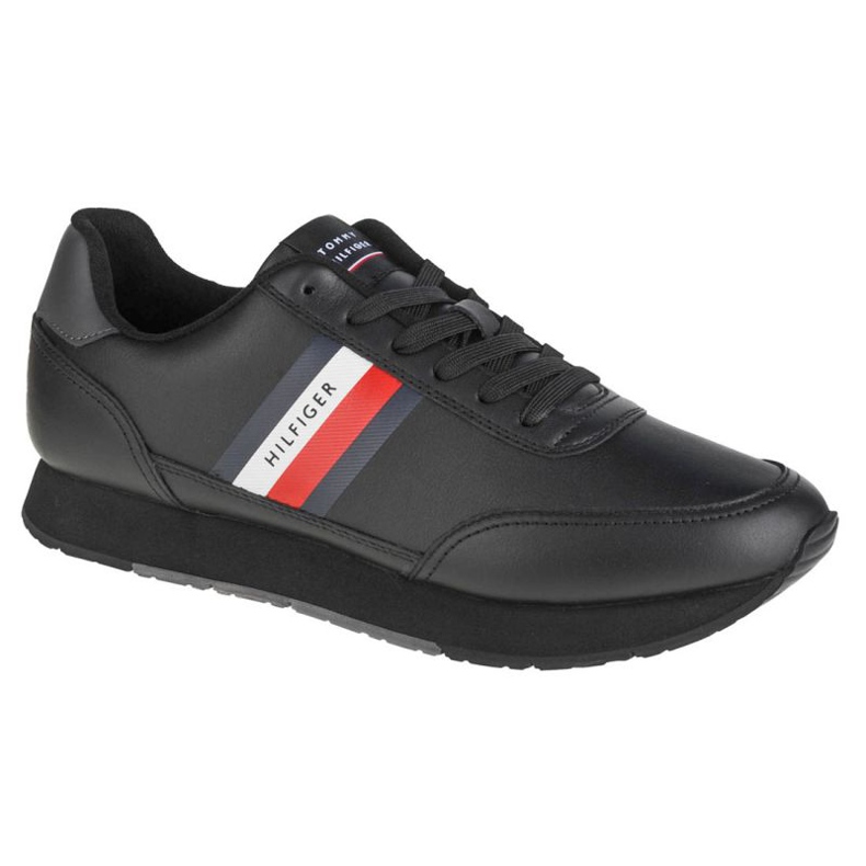 Zimske kožne cipele Tommy Hilfiger Essential Runner M FM0FM03814-BDS crno