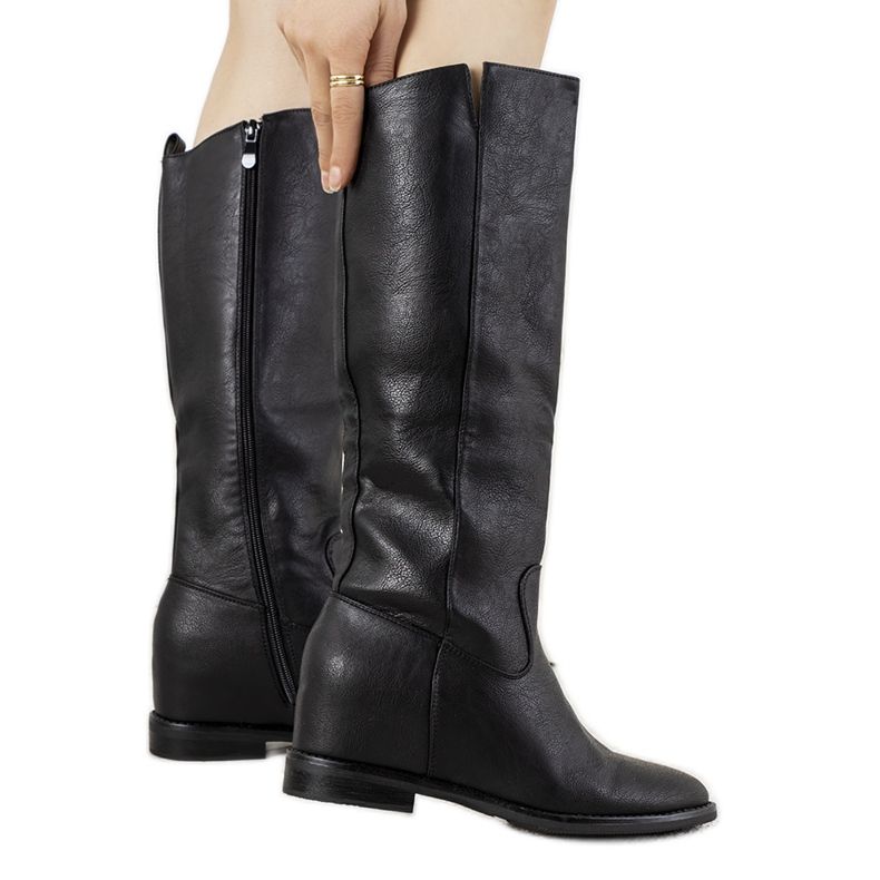 Crne čizme na Rosamonde klin crno