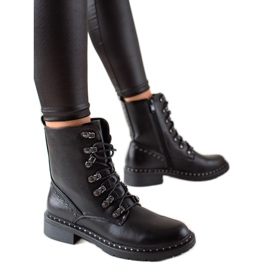 Super Me Ležerne zamke izrađene od eko kože crna