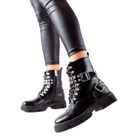 TRENDI Elegantni radnici sa kamenčićima crna