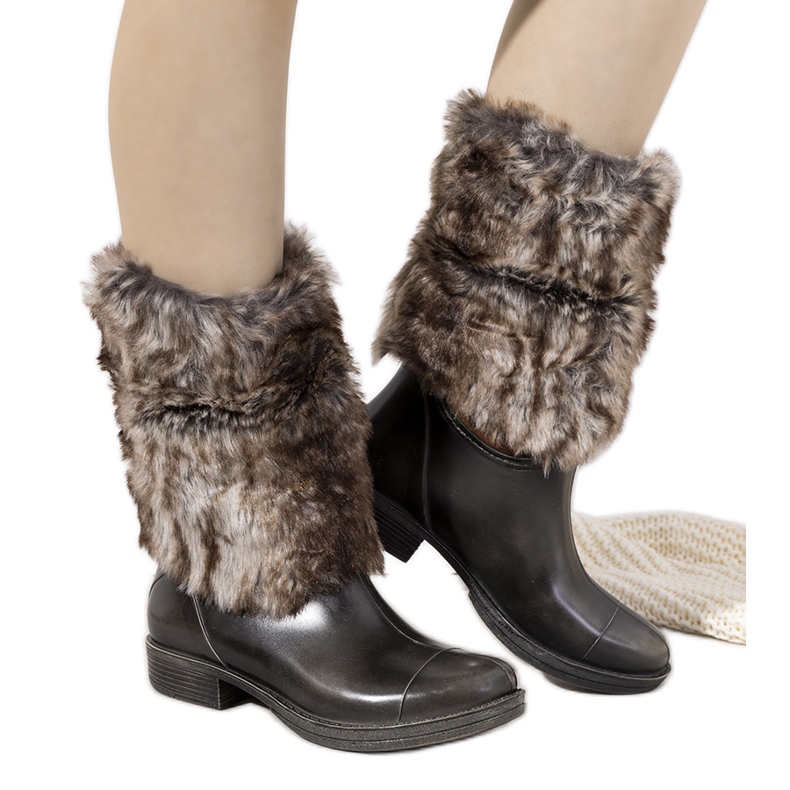 Sive galoše s krznom iz Corralesa siva