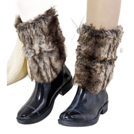 Plave krznene čizme Corrales smeđa tamnoplava