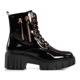 Goodin Moderne hvataljke s ukrasnim patentnim zatvaračima crna