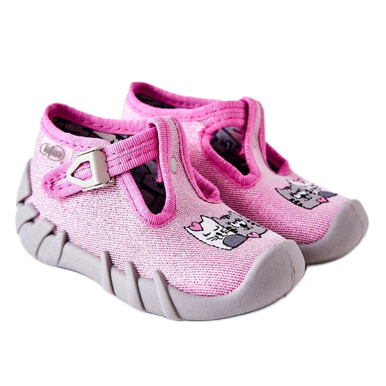 BEFADO S.A. Papuče Inblu Kittens 110P436 Pink ružičasta