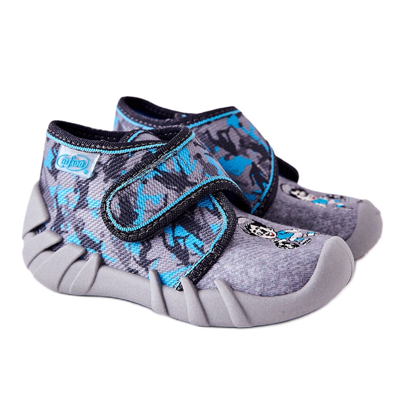 BEFADO S.A. Papuče Inblu 523P014 Sivo-plave plava