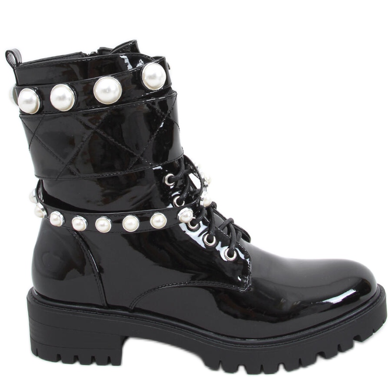 Lakirane torbe s Beni Black biserima crno