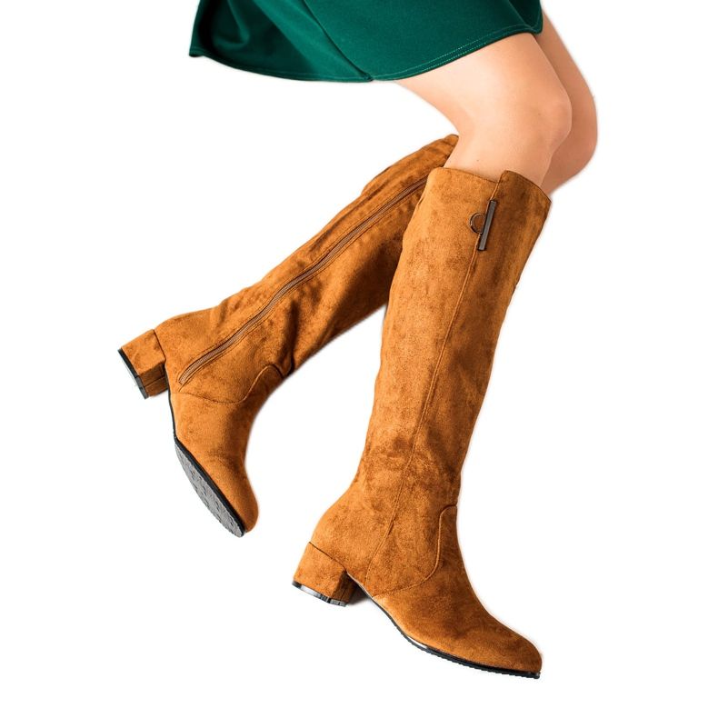 TRENDI Udobne Camel čizme smeđa