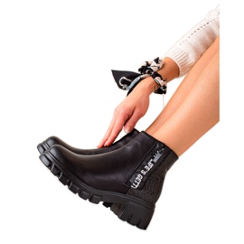 Goodin Radničke čizme s patentnim zatvaračem crna