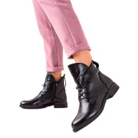 Crne klasične čizme Sergio Leone crna