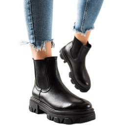 Seastar Modne čizme Chelsea na platformi crna