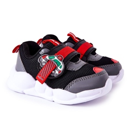 BEFADO S.A. Dječje sportske cipele na čičak Befado 516P096 crne crna crvena