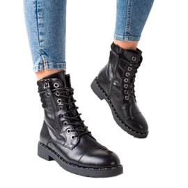 Super Mode Crni klasični traperi crna