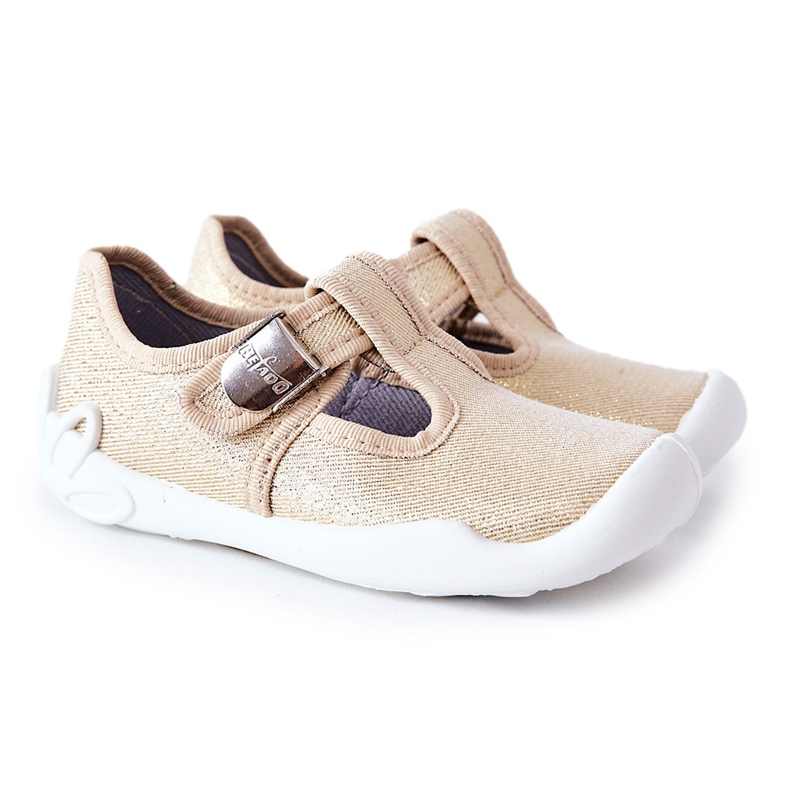 BEFADO S.A. Balerine papuče Befado Shiny 115X003 Zlatne zlatna