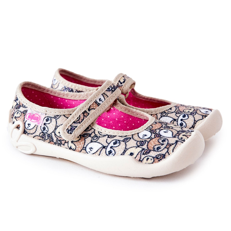 BEFADO S.A. Balerine papuče Befado Roe-deer 114X467 Bež smeđa