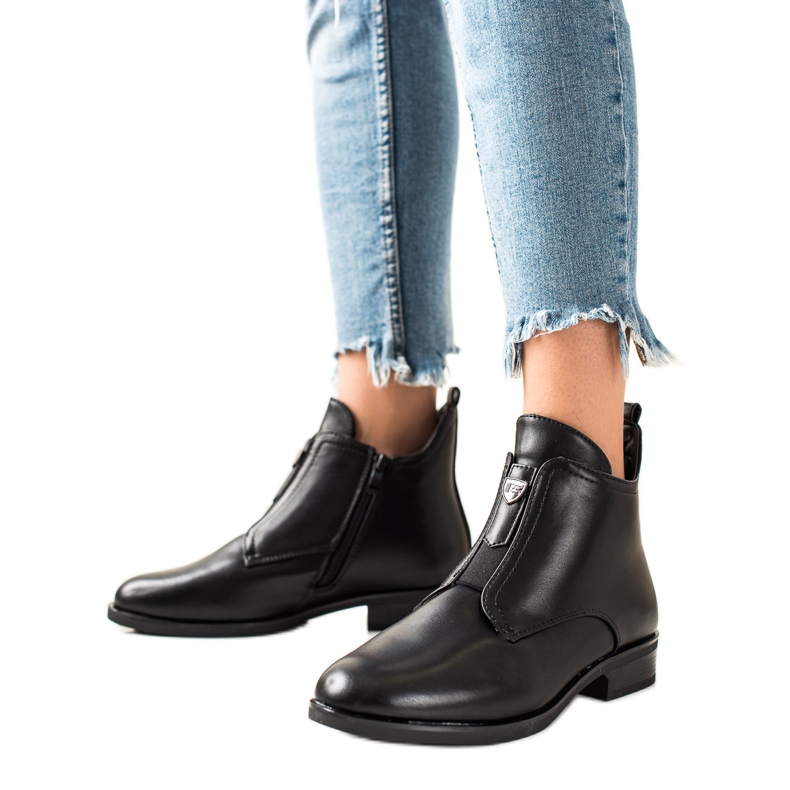 Camo Tople čizme s patentnim zatvaračem crno