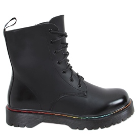 Martensiaki s obojenim koncem Ohio Black crna