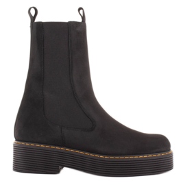 Marco Shoes Greta čizme s elastičnom gumom crna