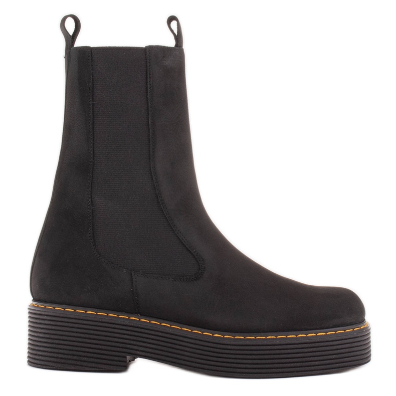 Marco Shoes Greta čizme s elastičnom gumom crno