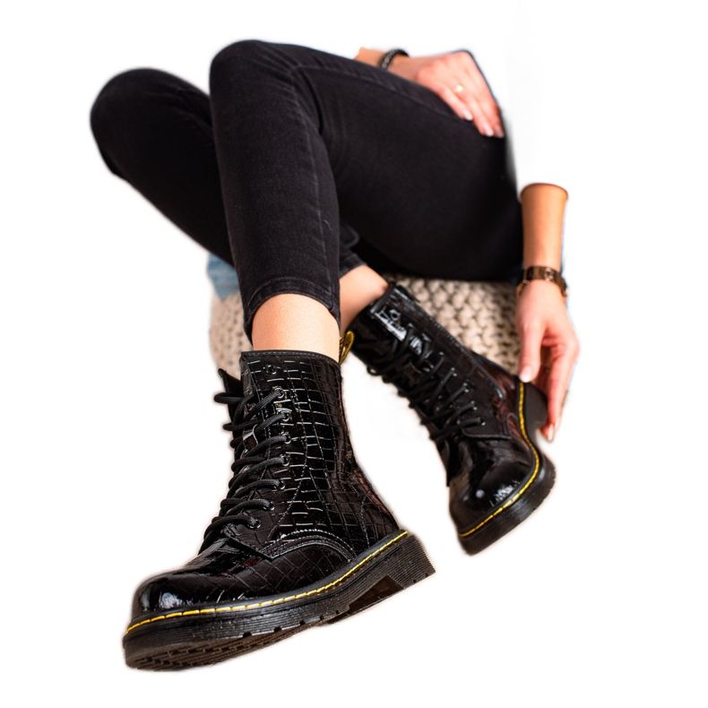 Filippo Topli kožni Trappers crno