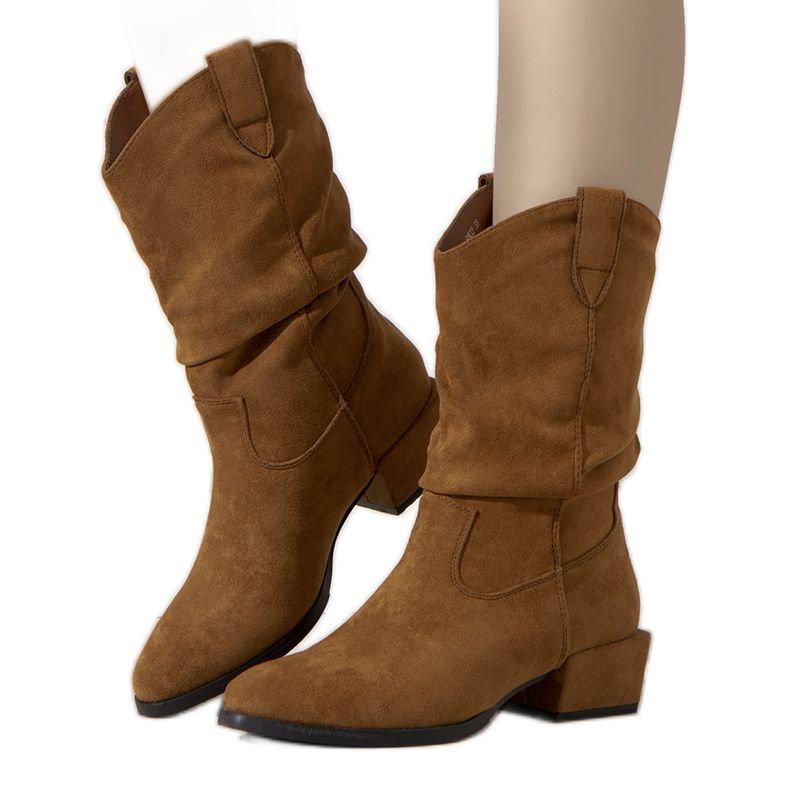 Francis tople kaubojske čizme deve smeđa