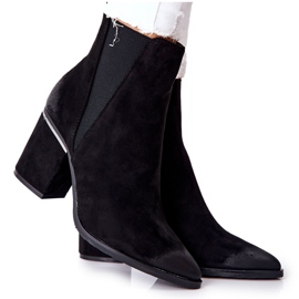 POTOCKI Antilop crne čizme na petu Coriseis crno