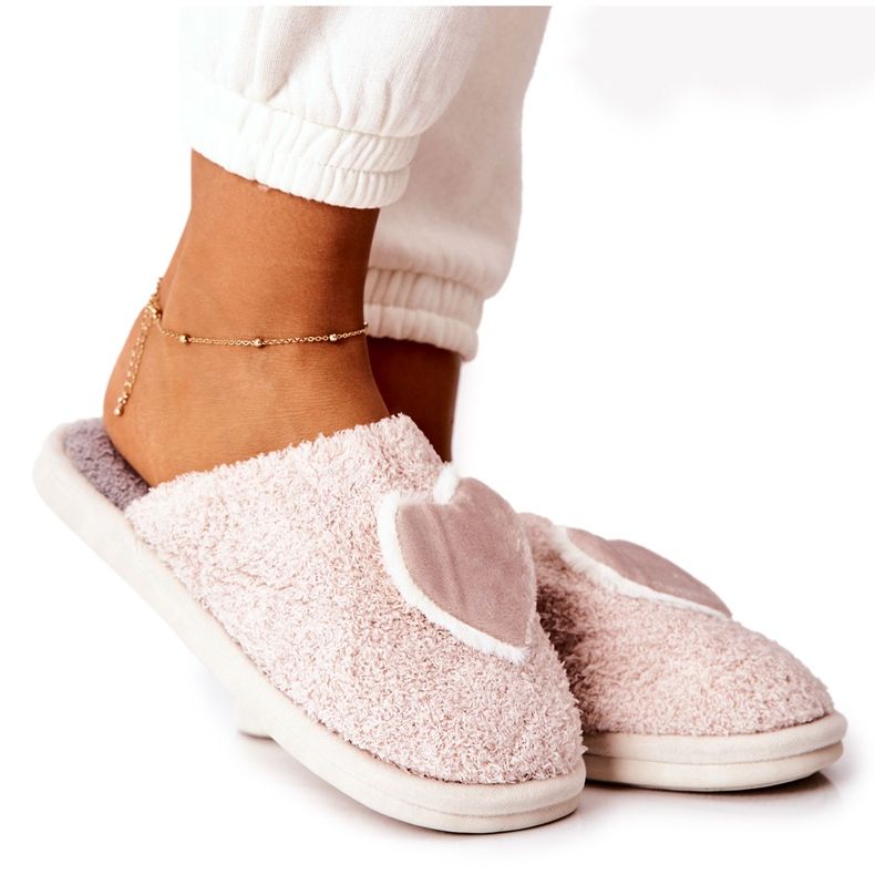 Ženske bež papuče Heartbeat siva