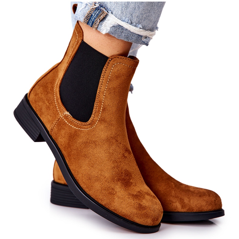 PG1 Camel Astat čizme od antilopa smeđa