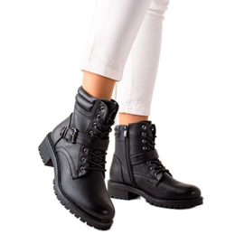 Anesia Paris Crni radnici s kopčom crna