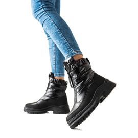 Weide Crne čizme za snijeg na klizaču crna