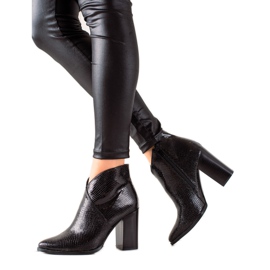 Filippo Crne čizme Snake Print crna