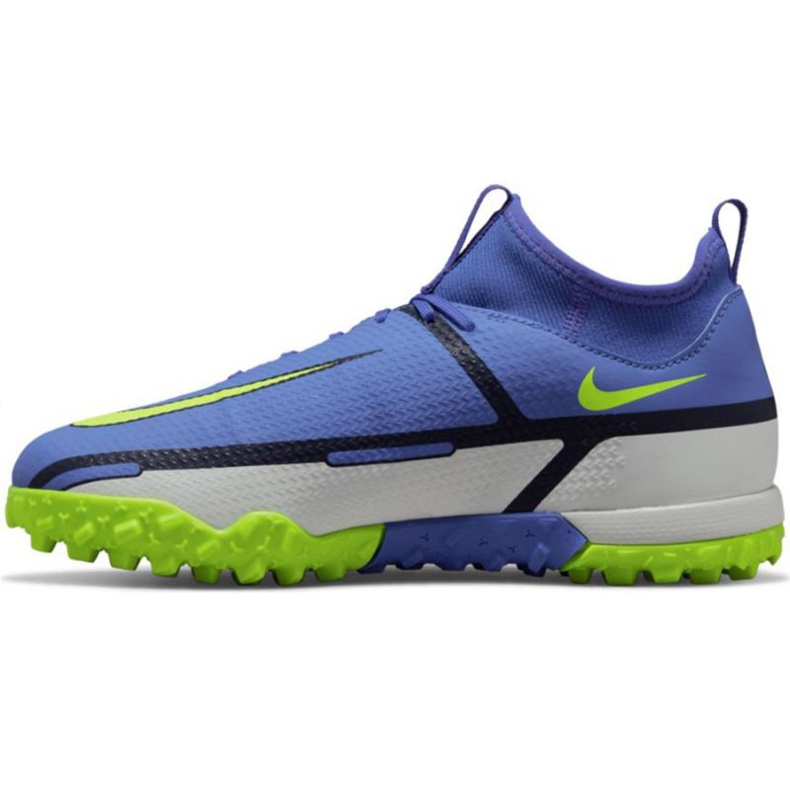 Nogometne cipele Nike Phantom GT2 Academy Df Tf Jr DC0818 570 plava, bijela, višebojna plava