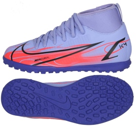Nogometne cipele Nike Mercurial Superfly 8 Club Km Tf Jr DB0934 506 višebojan ljubičasta