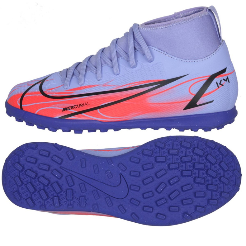 Nogometne cipele Nike Mercurial Superfly 8 Club Km Tf Jr DB0934 506 raznobojna ljubičasta